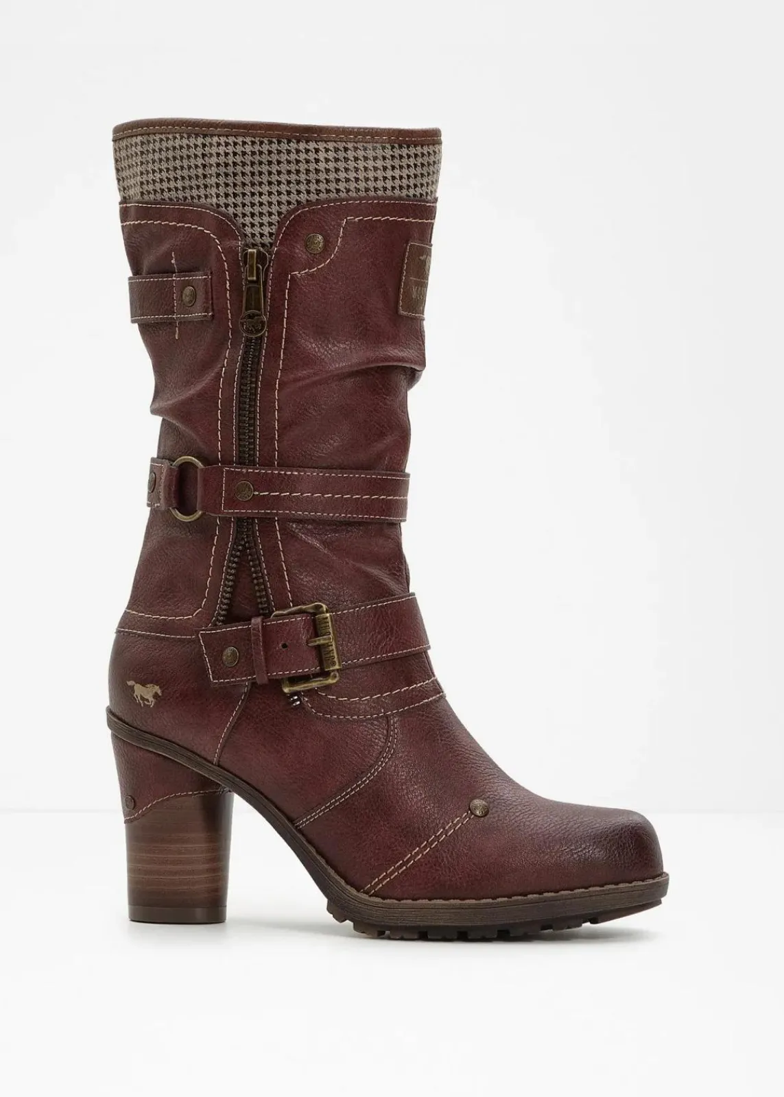 Mustang Stiefel|Gefütterte Winterschuhe^Stiefel bordeaux
