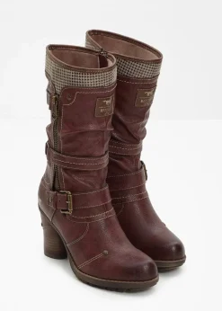 Mustang Stiefel|Gefütterte Winterschuhe^Stiefel bordeaux