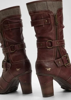 Mustang Stiefel|Gefütterte Winterschuhe^Stiefel bordeaux