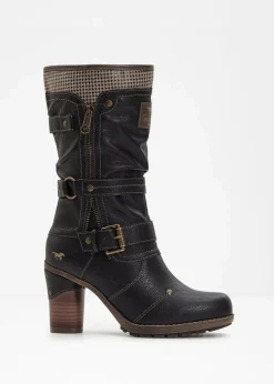 Mustang Stiefel|Gefütterte Winterschuhe^Stiefel schwarz