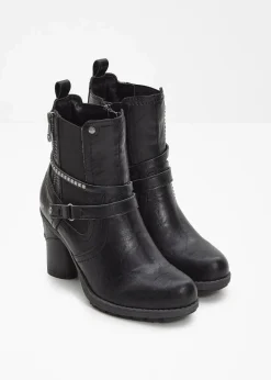 Mustang High Heels|Gefütterte Winterschuhe^Stiefelette schwarz
