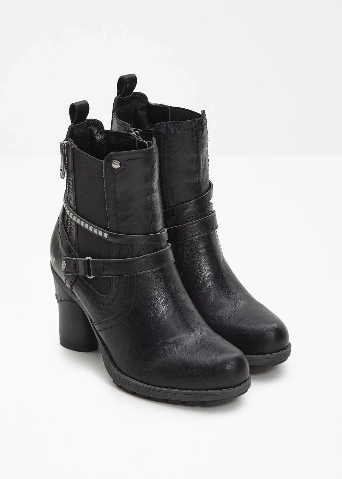 Mustang High Heels|Gefütterte Winterschuhe^Stiefelette schwarz