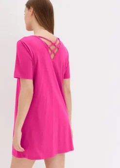 bonprix Nachhaltigere Materialien|Nachtwäsche^Nachthemd mit Rückenausschnitt fuchsia