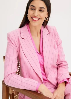 bonprix Blazer^Nadelstreifen Blazer blütenpink/hellfuchsia gestreift