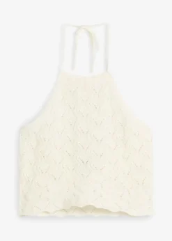 bonprix Strickmode|Shirts & Tops^Neckholder Stricktop wollweiß