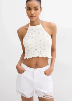 bonprix Strickmode|Shirts & Tops^Neckholder Stricktop wollweiß