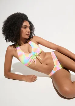 bonprix Nachhaltigere Materialien|Bikinis^Neckholder-Bikini mit Raffung (2-tlg.Set) bunt