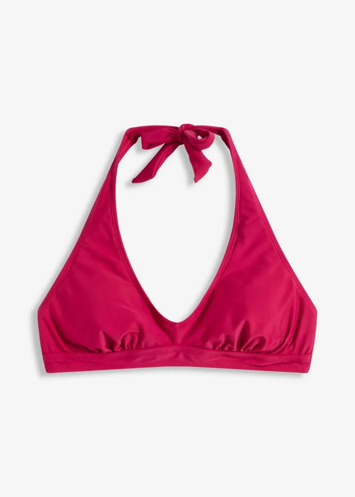 bonprix Nachhaltigere Materialien|Bikinis^Neckholder-Bikinioberteil mit V-Ausschnitt fuchsia