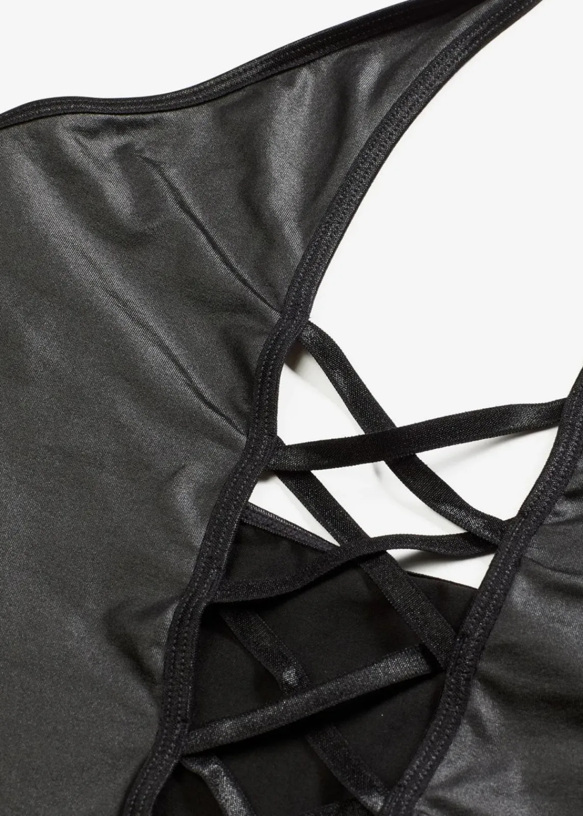 bonprix Wäsche·Erotikwäsche|Erotikwäsche^Neckholderkleid aus Wetlook schwarz