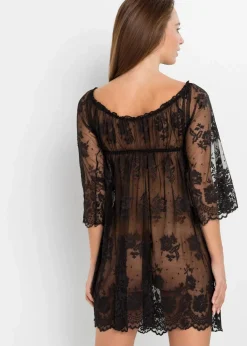 bonprix Wäsche·Corsagen & Negligés|Wäsche·Dessous^Negligé schwarz