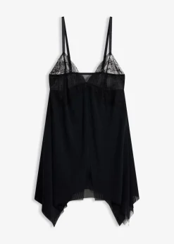 bonprix Wäsche·Corsagen & Negligés|Wäsche·Dessous^Negligé schwarz