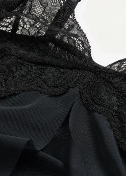 bonprix Wäsche·Corsagen & Negligés|Wäsche·Dessous^Negligé schwarz