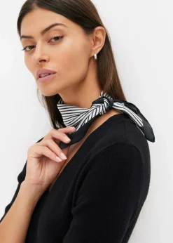 bonprix Schals & Tücher|Schuhe & Accessoires In Spezialgrößen·Tücher & Ponchos^Nicky Tuch mit Streifen cremeweiß/schwarz