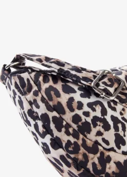 bonprix Taschen^Nylon Umhängetasche im Leo Look naturbeige/braun/schwarz leo bedruckt