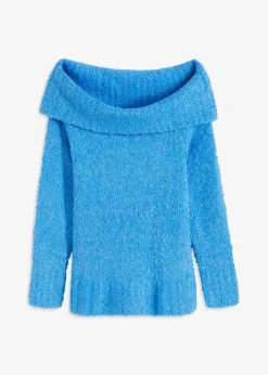 bonprix Pullover & Strickjacken|Bekleidung·Jeans^Off Shoulder Pullover brilliantblau