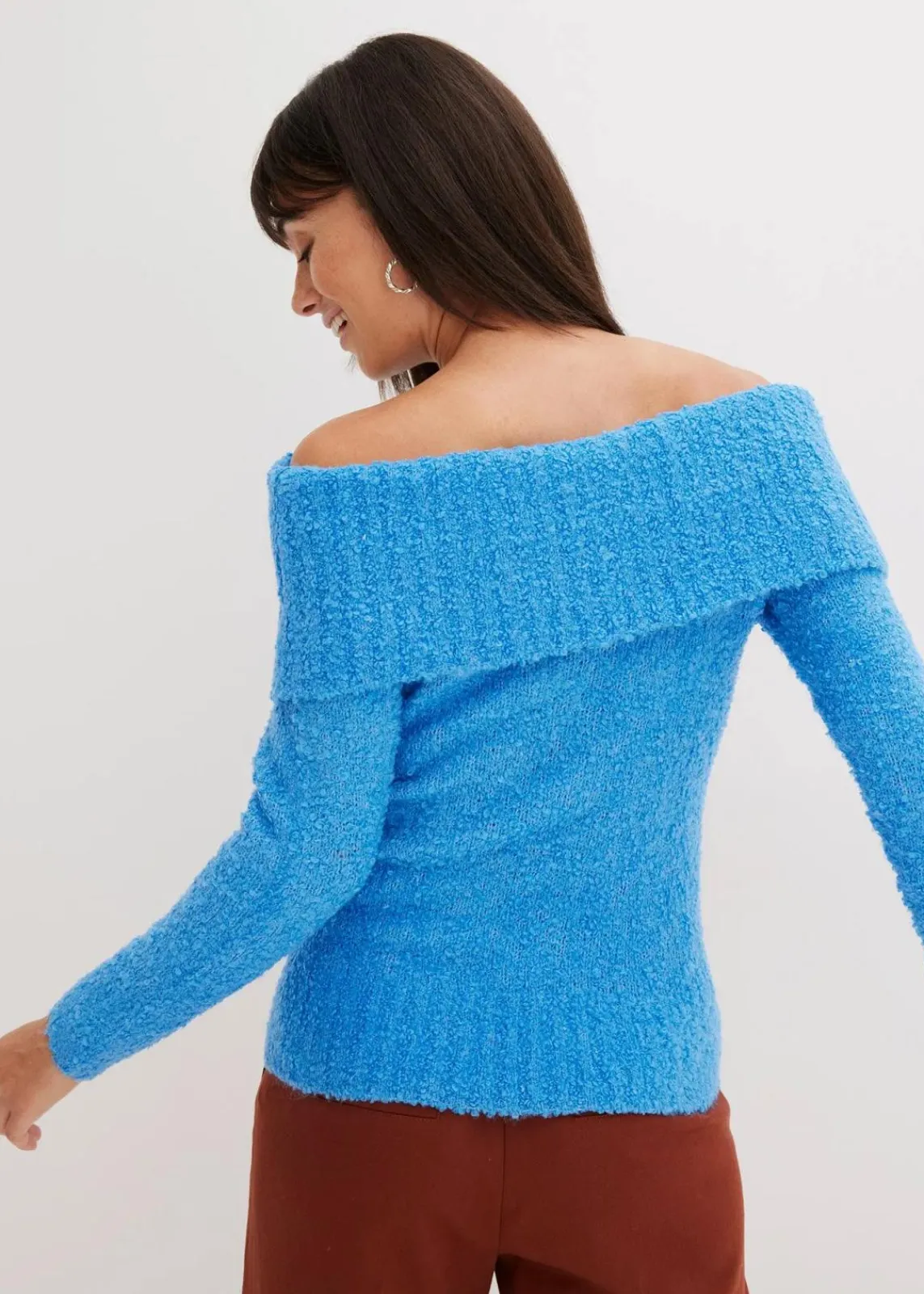bonprix Pullover & Strickjacken|Bekleidung·Jeans^Off Shoulder Pullover brilliantblau