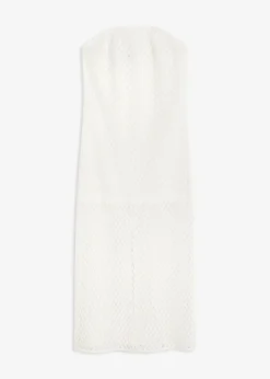 bonprix Kleider^Off-Shoulder-Kleid mit Spitze weiß