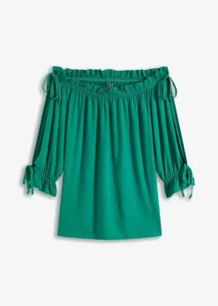 bonprix Shirts & Tops^Off-Shoulder-Shirt minzegrün