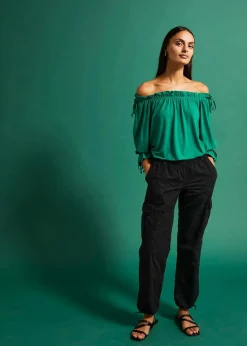bonprix Shirts & Tops^Off-Shoulder-Shirt minzegrün