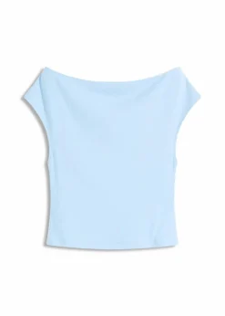 bonprix Shirts & Tops^Off-Shoulder-Shirt aus reiner Bio-Baumwolle hellblau