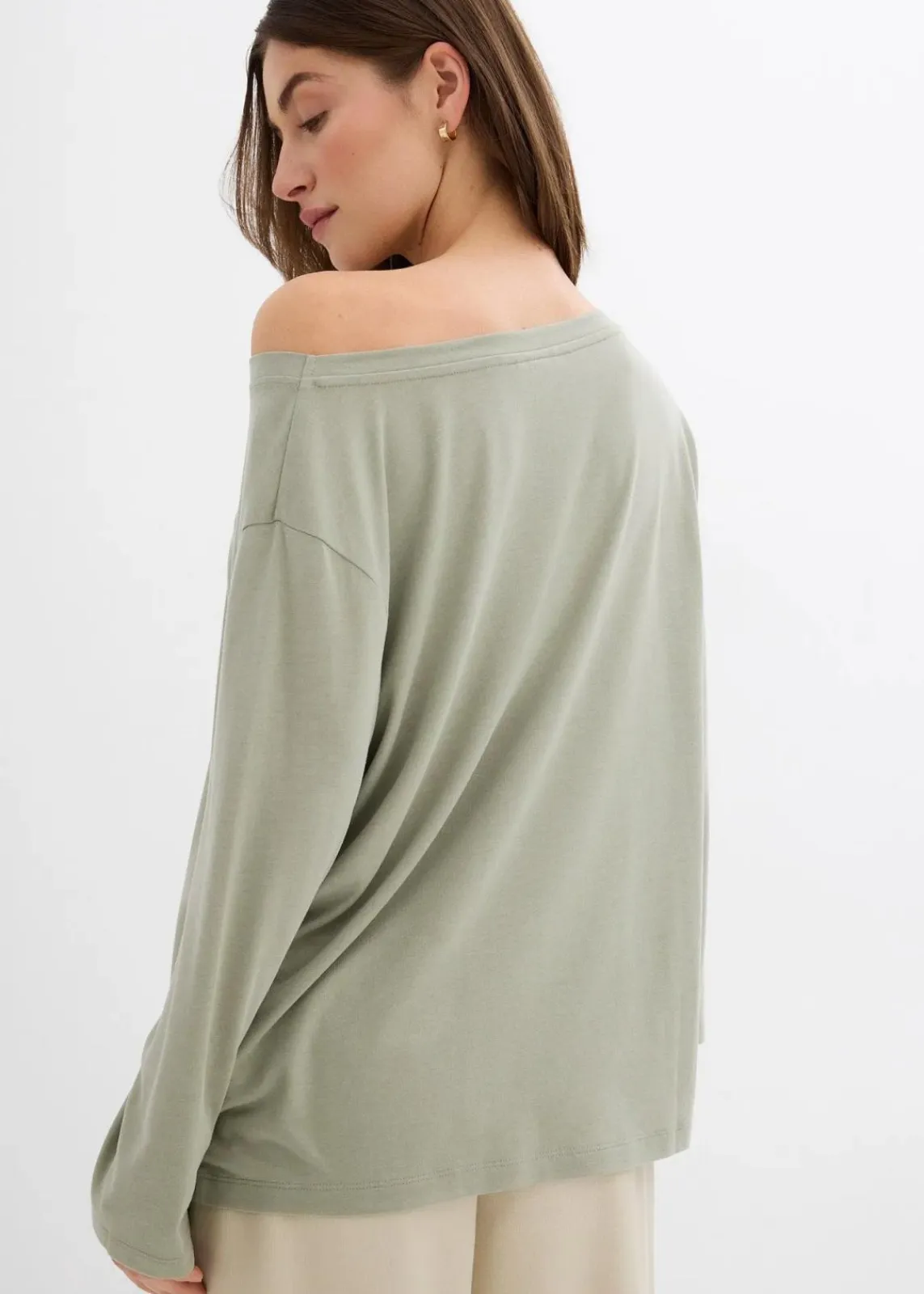 bonprix Shirts & Tops^Off-Shoulder-Shirt aus softem Modal-Mix seegras