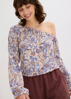 bonprix Shirts & Tops^One-Shoulder-Shirt hellsand floral