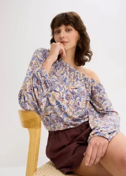 bonprix Shirts & Tops^One-Shoulder-Shirt hellsand floral