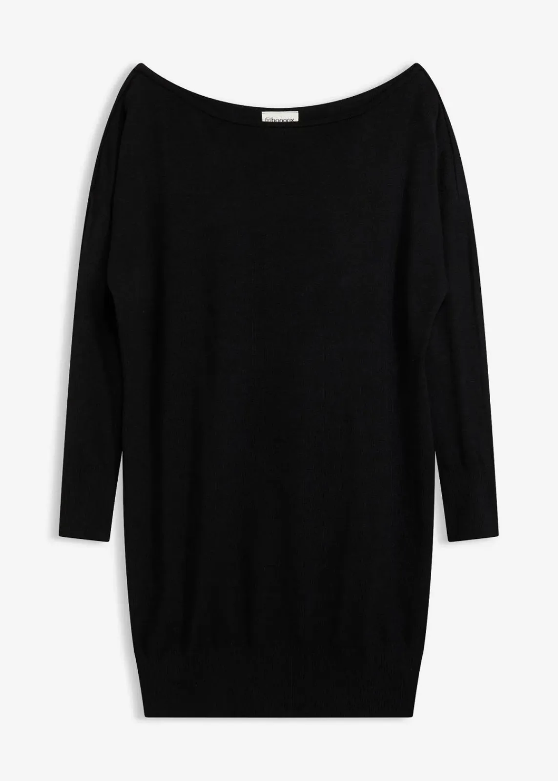 bonprix Bekleidung·Umstandsmode|Bekleidung·Pullover & Strickjacken^One-Shoulder-Strickkleid schwarz