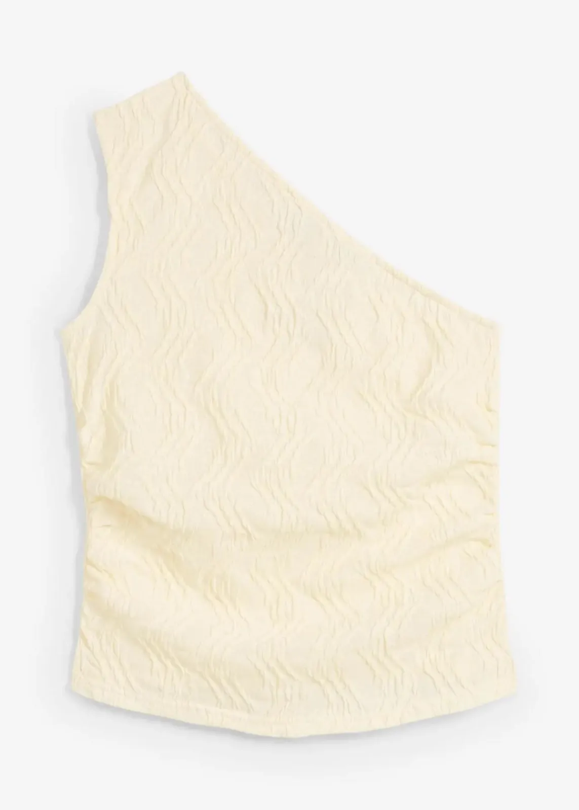 bonprix Shirts & Tops^One-Shoulder-Top in Struktur Optik cremeweiß