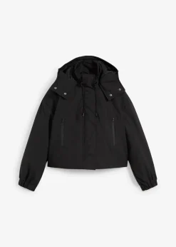 bonprix Bekleidung·Hosen|Jacken & Mäntel^Outdoorjacke, verkürzt, wasserabweisend schwarz