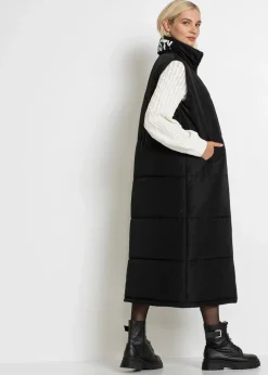 bonprix Bekleidung·Hosen|Nachhaltigere Materialien^Outdoor-Weste mit Bionic-Finish schwarz