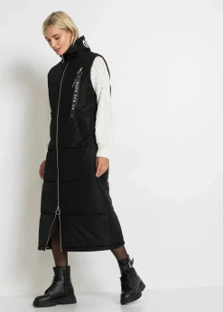 bonprix Bekleidung·Hosen|Nachhaltigere Materialien^Outdoor-Weste mit Bionic-Finish schwarz