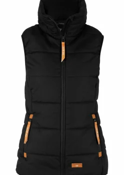bonprix Bekleidung·Hosen^Outdoor-Weste mit Stehkragen schwarz