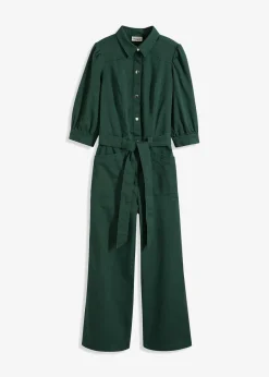 bonprix Bekleidung·Homewear|Jumpsuits^Overall aus Baumwolle schattengrün