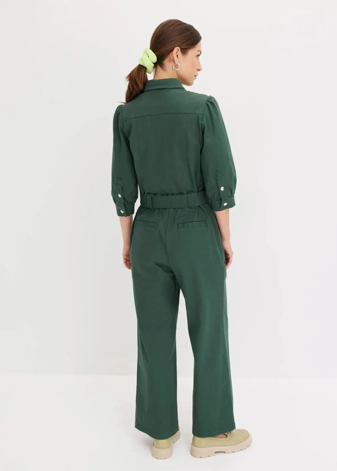 bonprix Bekleidung·Homewear|Jumpsuits^Overall aus Baumwolle schattengrün
