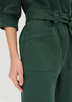 bonprix Bekleidung·Homewear|Jumpsuits^Overall aus Baumwolle schattengrün