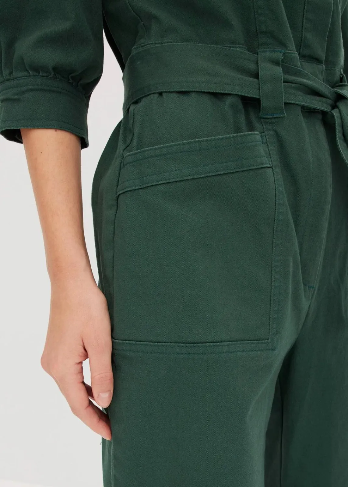 bonprix Bekleidung·Homewear|Jumpsuits^Overall aus Baumwolle schattengrün