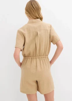 bonprix Bekleidung·Homewear|Jumpsuits^Overall aus feinem Viskose-Mix new beige
