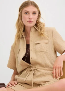 bonprix Bekleidung·Homewear|Jumpsuits^Overall aus feinem Viskose-Mix new beige