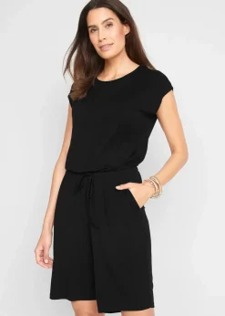 bonprix Bekleidung·Homewear|Jumpsuits^Overall aus softer Viskose-Mischung schwarz