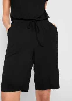 bonprix Bekleidung·Homewear|Jumpsuits^Overall aus softer Viskose-Mischung schwarz