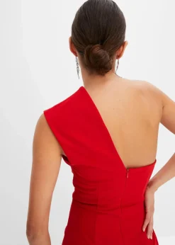 bonprix Bekleidung·Homewear|Festliche Mode^Overall aus strukturiertem Crepe rot