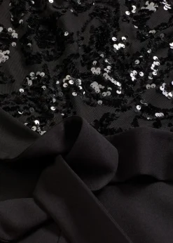 bonprix Bekleidung·Homewear|Festliche Mode^Overall mit Paillettenstickerei schwarz