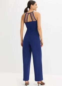 bonprix Bekleidung·Homewear|Festliche Mode^Overall mit Spitze mitternachtsblau