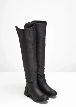 bonprix Stiefel|Schuhe & Accessoires In Spezialgrößen·Schuhe In Übergröße^Overknee Stiefel schwarz