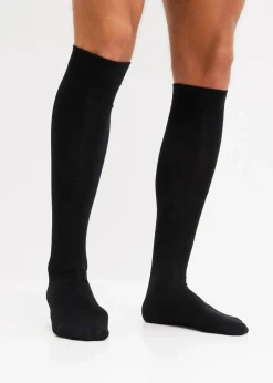bonprix Socken|Socken^Overknee Strümpfe aus Modal (3er Pack) schwarz