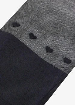 bonprix Wäsche·Socken & Strumpfhosen|Nachhaltigere Materialien^Overknee Strumpfhose mit Herzchen 60 DEN schwarz