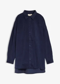 bonprix Bekleidung·Jacken & Mäntel|Nachhaltigere Materialien^Oversize Cordhemd dunkelblau