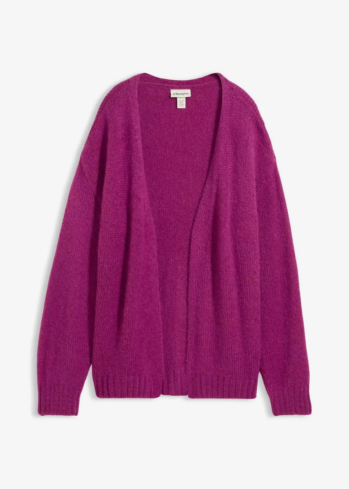 bonprix Bekleidung·Umstandsmode|Strickmode^Oversize Grobstrickjacke dunkelfuchsia
