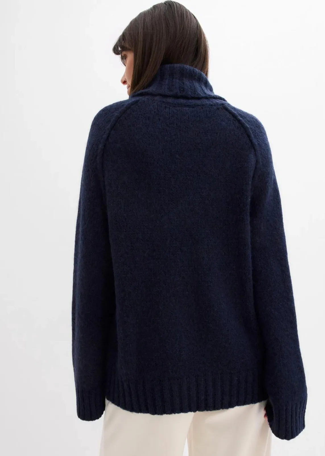 bonprix Bekleidung·Umstandsmode|Strickmode^Oversize Grobstrickpullover dunkelblau